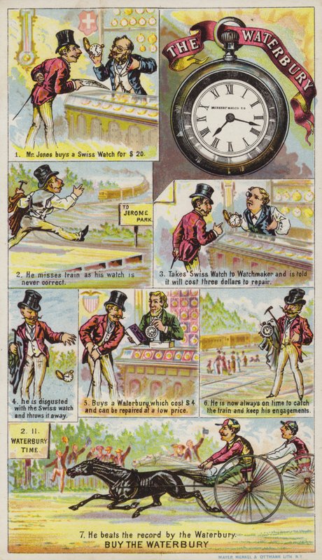 Herr kauft Uhr von American School