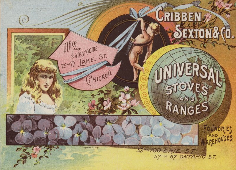 Mädchen und Cherub von American School