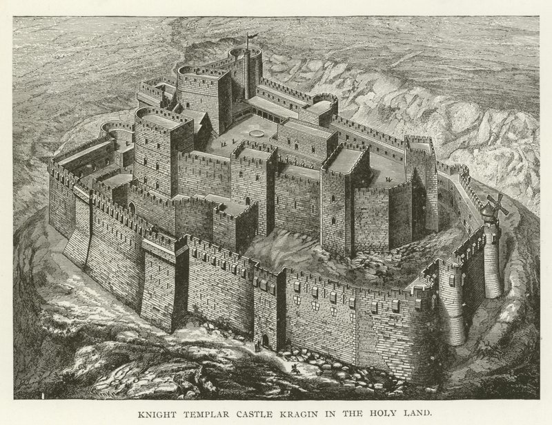 Burg der Tempelritter in Kragin im Heiligen Land von American School