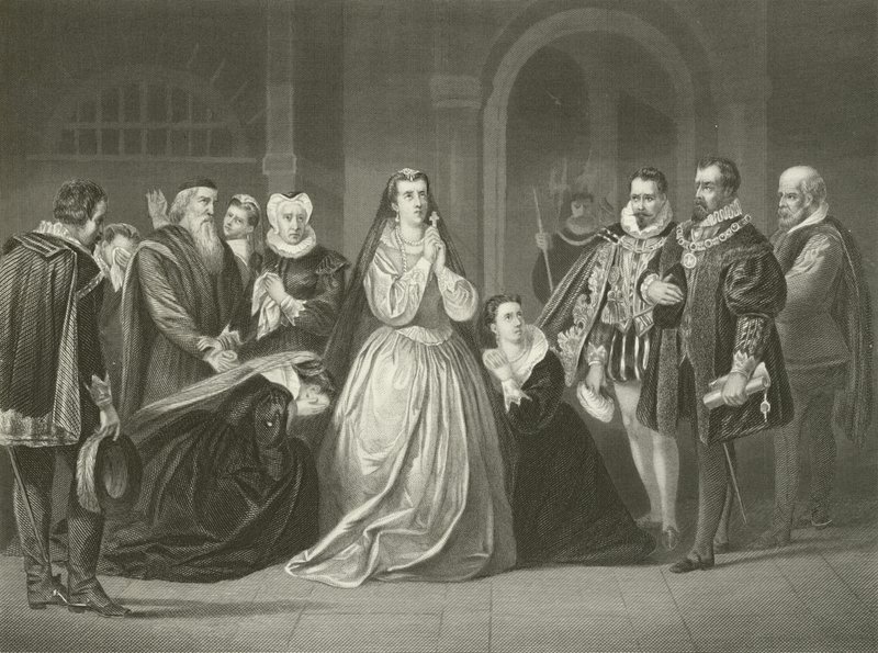 Letzte Momente von Maria Stuart, Königin von Schottland, 1587 von American School