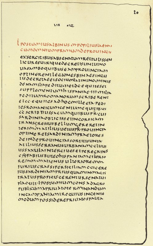 Seite aus Livius