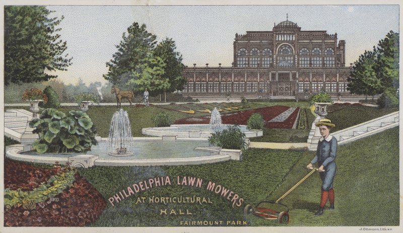 Philadelphia Rasenmäher in der Horticultural Hall von American School