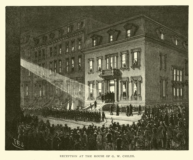 Empfang im Haus von G W Childs von American School
