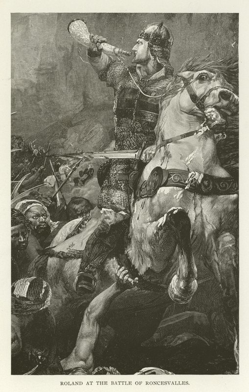 Roland in der Schlacht von Roncesvalles von American School