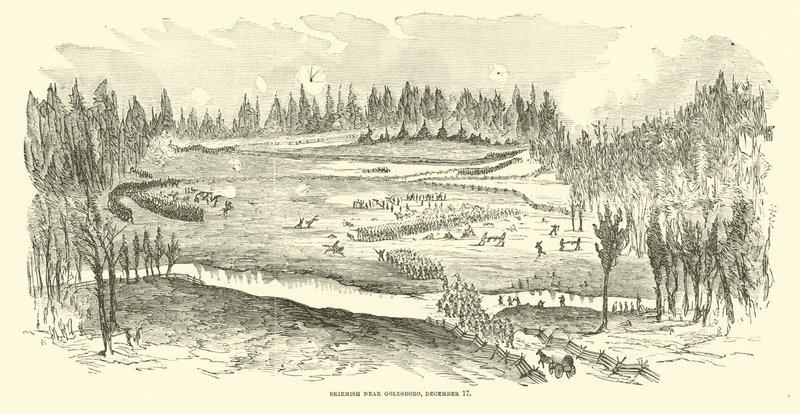Scharmützel bei Goldsboro, 17. Dezember, Dezember 1862 von American School