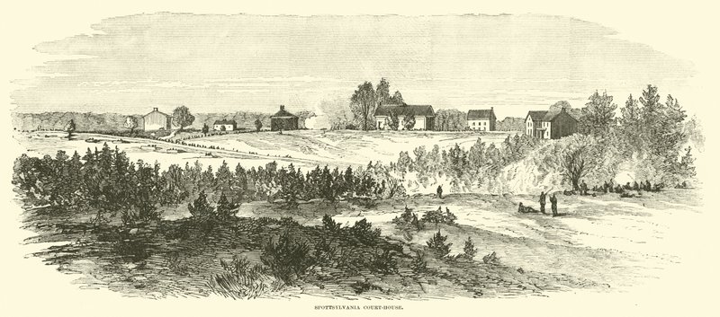 Spottsylvania Gerichtsgebäude, Mai 1864 von American School