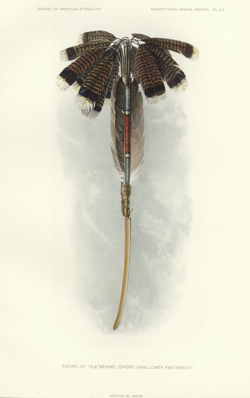 Schwert von Thlewekwe (Schwertschlucker-Bruderschaft) von American School