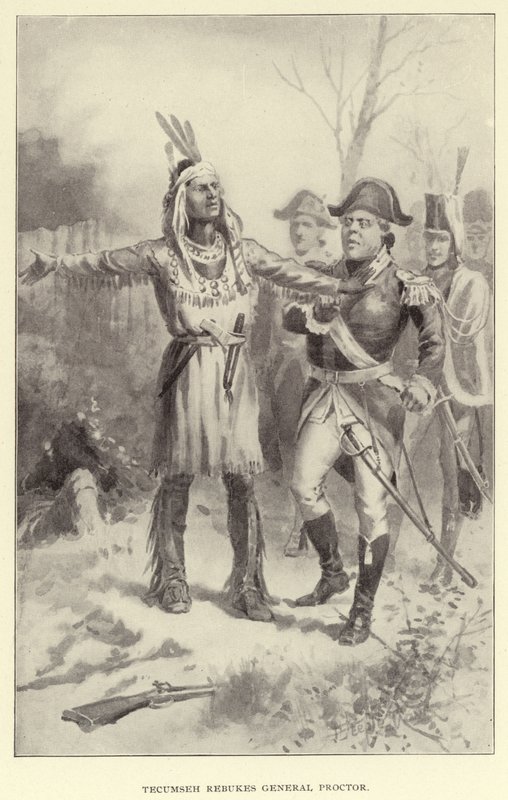 Tecumseh tadelt General Proctor von American School