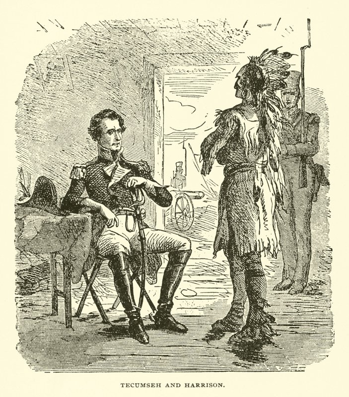 Tecumseh und Harrison von American School