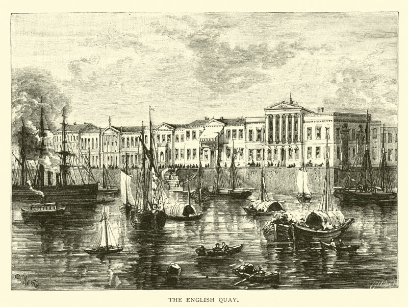 Die Englische Uferstraße von American School