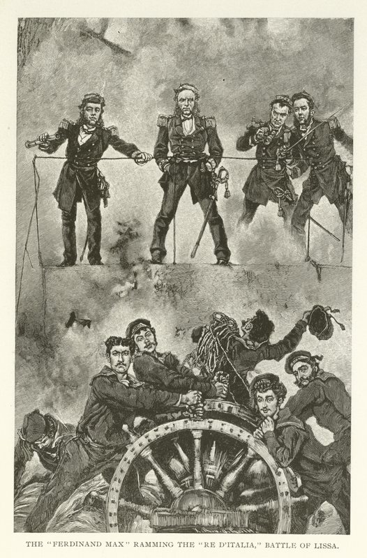 Die Ferdinand Max rammt die Re d