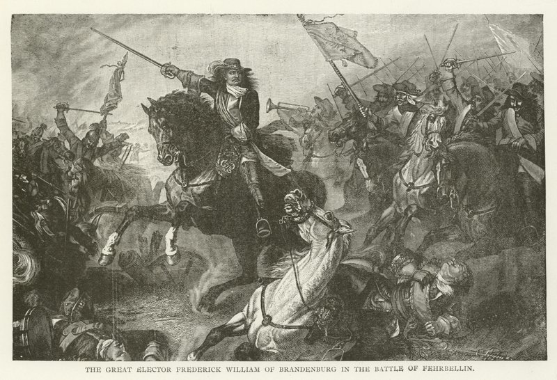Der Große Kurfürst Friedrich Wilhelm von Brandenburg in der Schlacht bei Fehrbellin von American School