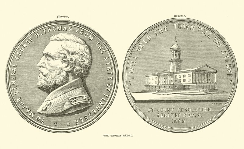 Die Thomas-Medaille, Oktober 1863 von American School