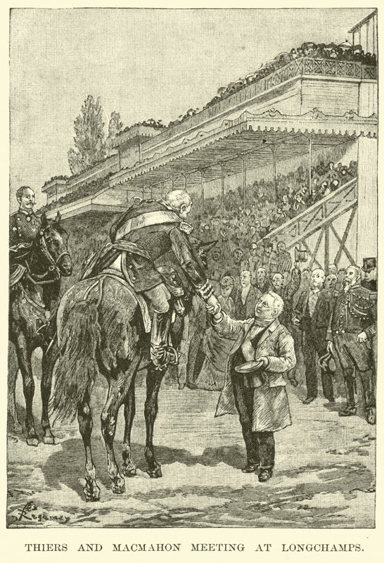 Thiers und Macmahon treffen sich in Longchamps von American School