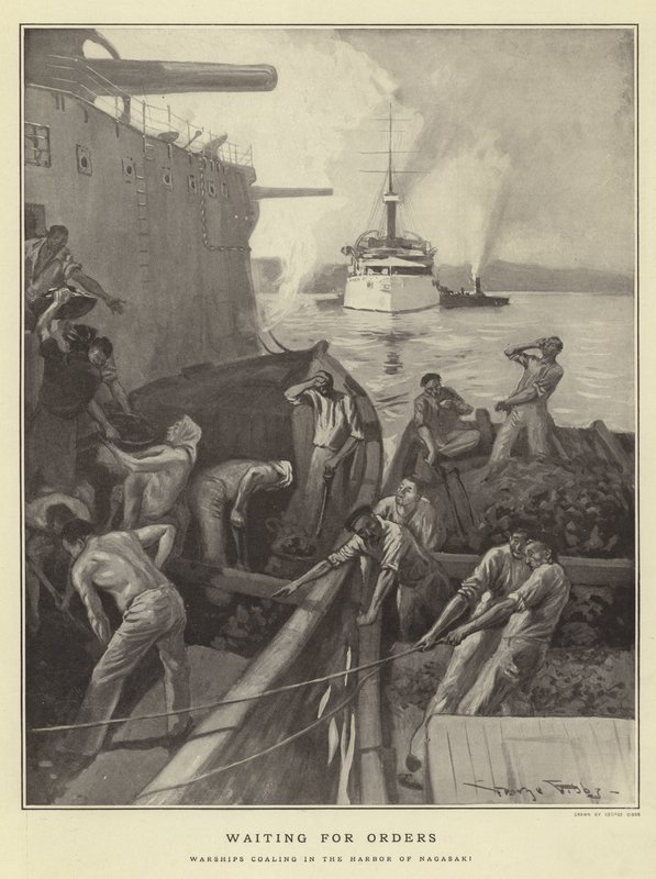 Warten auf Befehle von American School