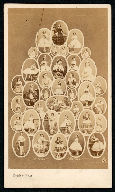 Balletttänzerinnen der Pariser Oper von Andre Adolphe Eugene Disderi