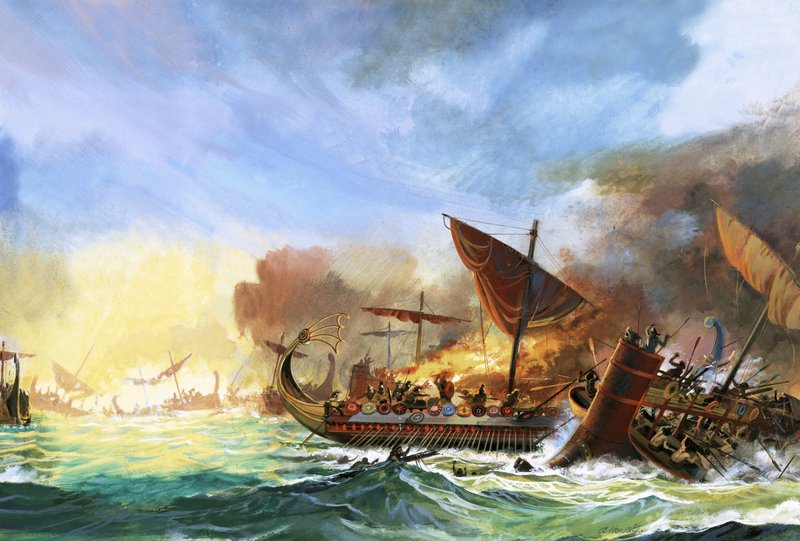 Schlacht von Salamis von Andrew Howat