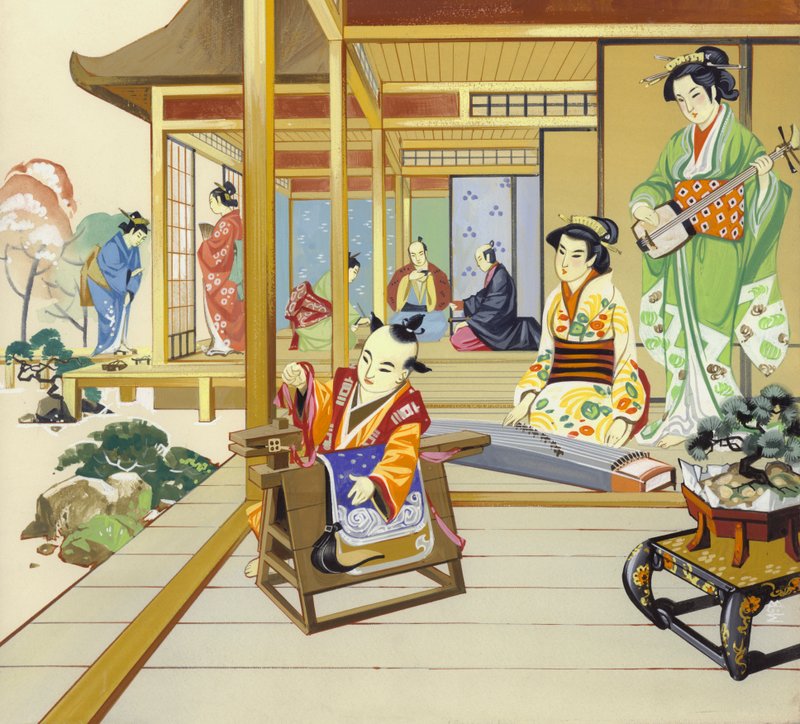 Japanisches Haus aus dem 18. Jahrhundert von Angus McBride