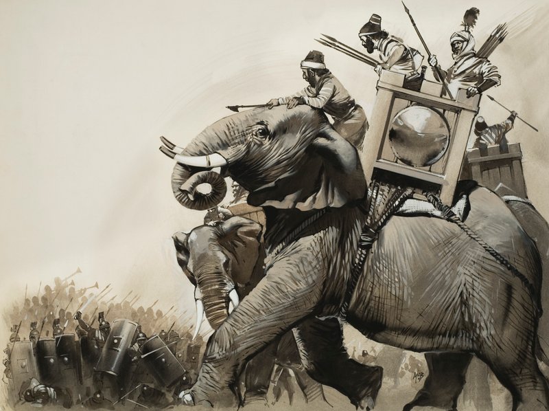 Die Schlacht von Zama im Jahr 202 v. Chr. von Angus McBride