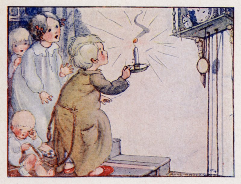 Kinderreim: Hickory, Hickory, Dock! von Anne (after) Anderson