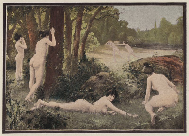 Spiele auf dem Land von Antoine Auguste Thivet