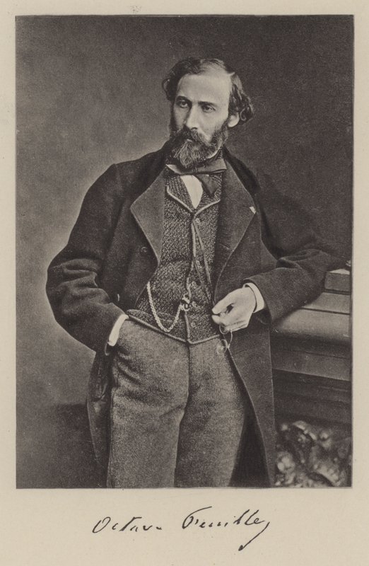 Octave Feuillet, französischer Romanautor und Dramatiker (s/w Foto) von Antoine Samuel Adam Salomon