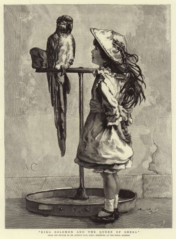 König Salomo und die Königin von Saba von Arthur Temple Felix Clay
