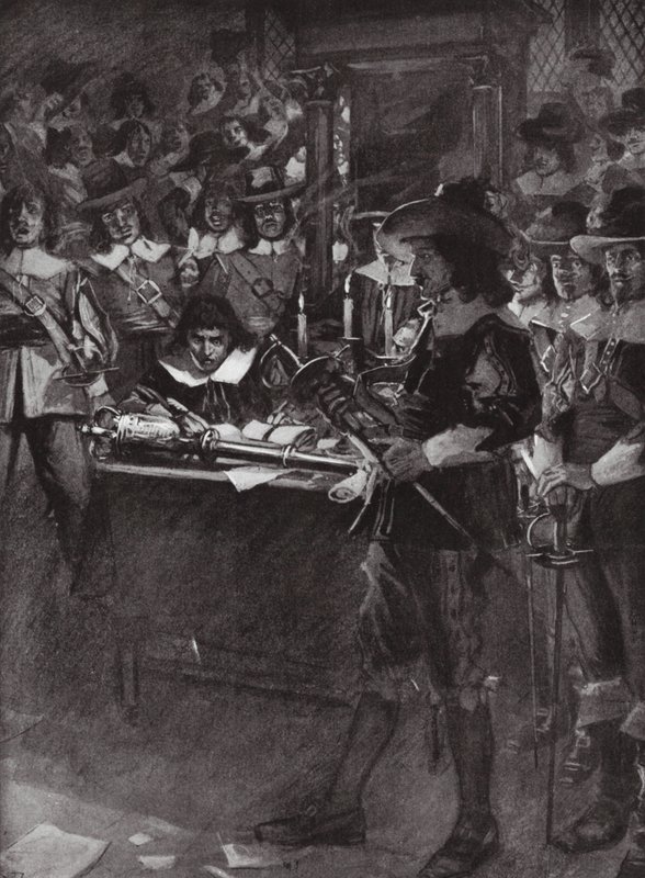 Strafford übergibt sein Schwert im Unterhaus von Arthur David (after) McCormick