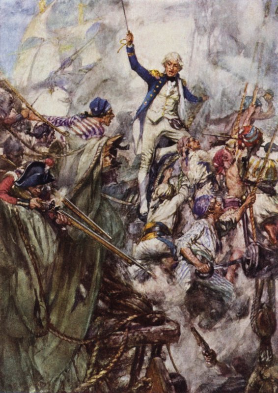 Nelson entert die San Josef in der Schlacht vor Kap St. Vincent von Arthur David McCormick