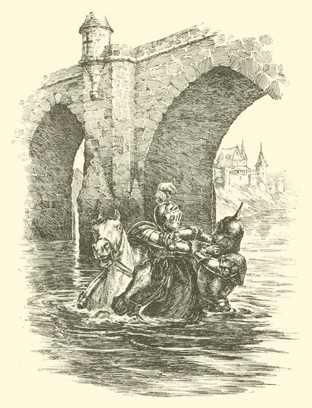 Die Abenteuer von Sir Artegall, Die Brücke des Sarazenen von Arthur George Walker