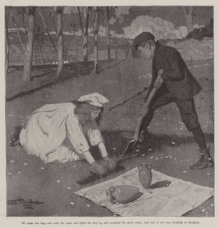 Der Verkauf von Antiquitäten, von E. Nesbit von Arthur Herbert Buckland