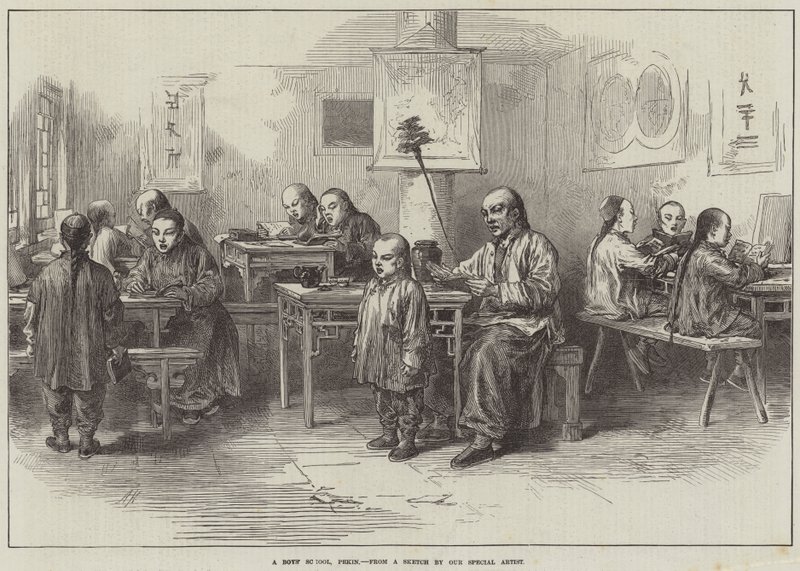 Eine Jungenschule, Peking von Arthur Hopkins