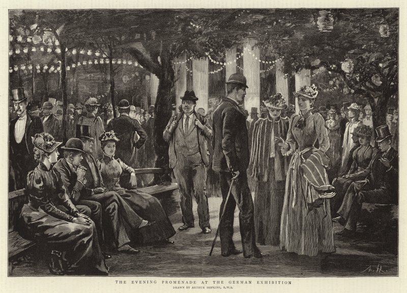 Der Abendspaziergang bei der Deutschen Ausstellung von Arthur Hopkins