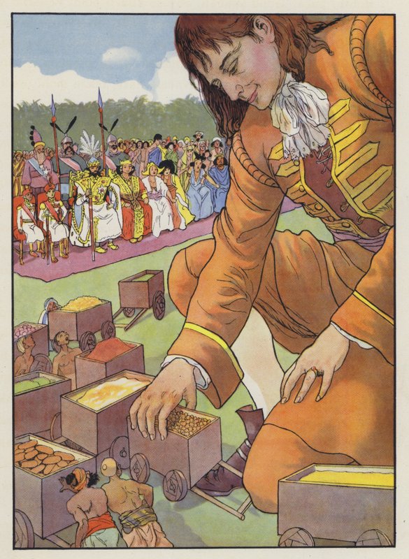 Illustration für Gullivers Reisen von Jonathan Swift von Artus Scheiner