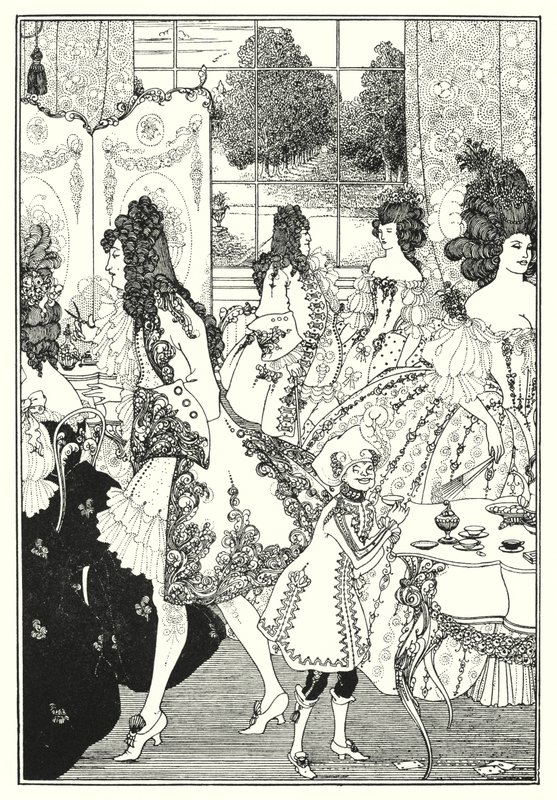 Der Lockenraub von Aubrey Beardsley
