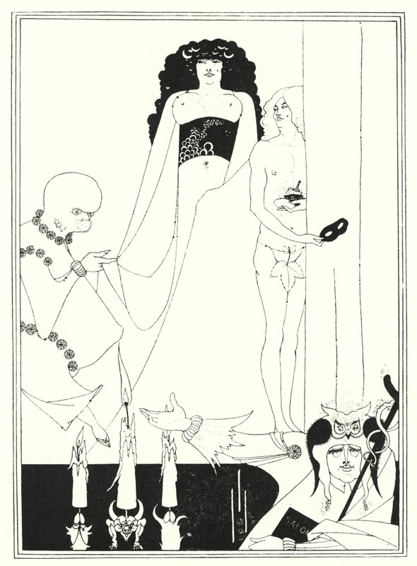 Herodias tritt ein (Gravur) von Aubrey (after) Beardsley