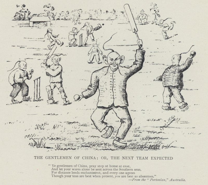 Die Herren von China oder das nächste erwartete Team (Lithografie) von Australian School