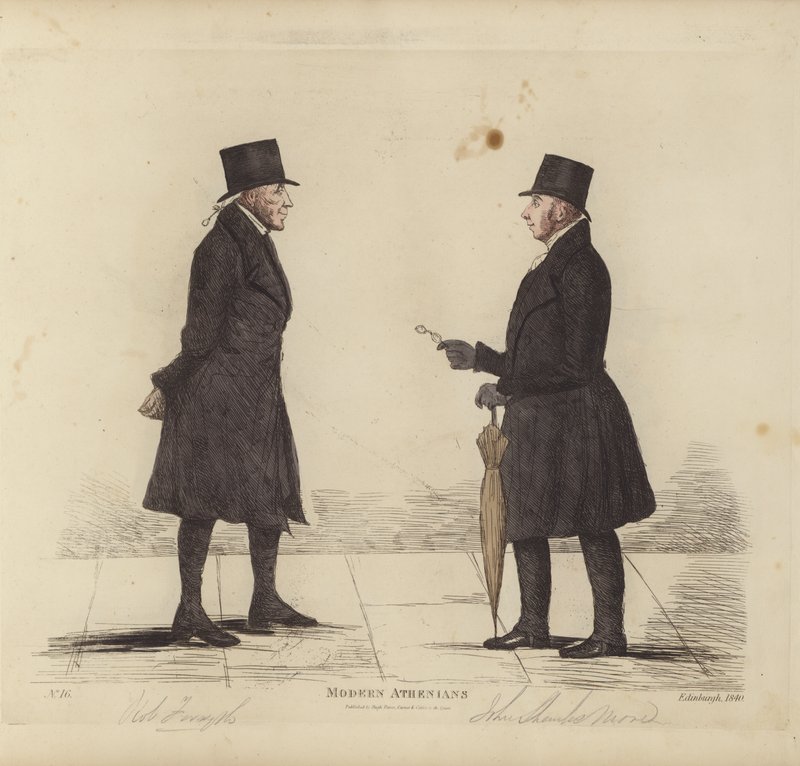 Berühmte Edinburgher, auch bekannt als Moderne Athener, Robert Forsyth, Esq, Anwalt, John Shank More, Esq, LLD, Anwalt von Benjamin William Crombie