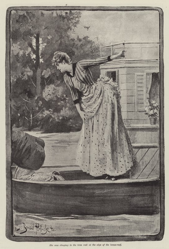 Die seltsamen Abenteuer eines Hausboots, von William Black von Bernard Partridge