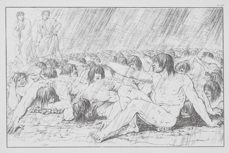Dantes Göttliche Komödie, Inferno (Hölle), Platte XII von Bernhard Schuler