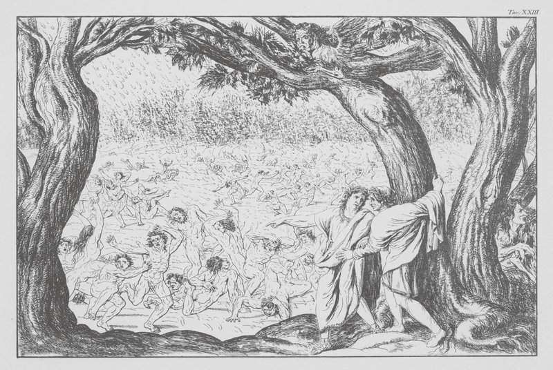 Dantes Göttliche Komödie, Inferno (Hölle), Platte XXIII von Bernhard Schuler