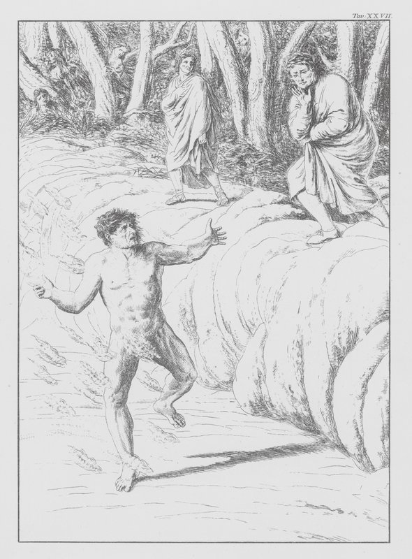 Dantes Göttliche Komödie, Inferno (Hölle), Tafel XXVII von Bernhard Schuler