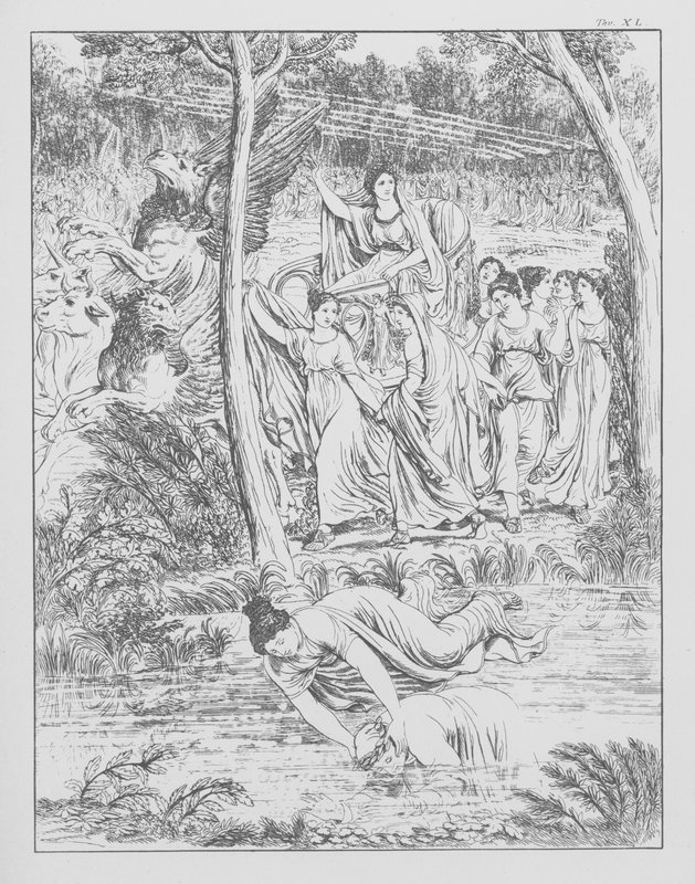 Dantes Göttliche Komödie, Purgatorio (Fegefeuer), Platte XL von Bernhard Schuler