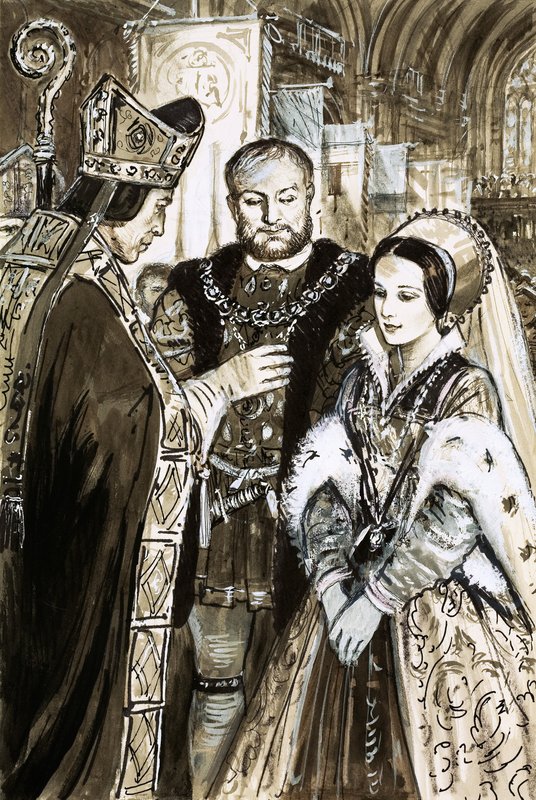 Heirat von Heinrich VIII. und Anne Boleyn von C.L. Doughty