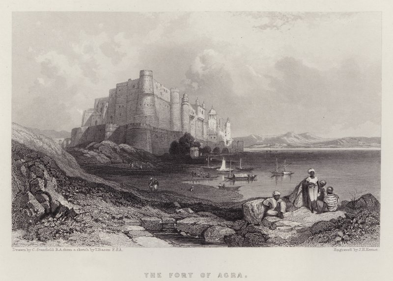 Die Festung von Agra von C. (after) Stanfield