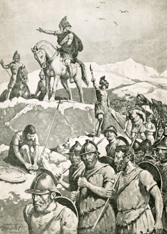 Der mächtige Alexander im Vormarsch von C. Dudley Tennant