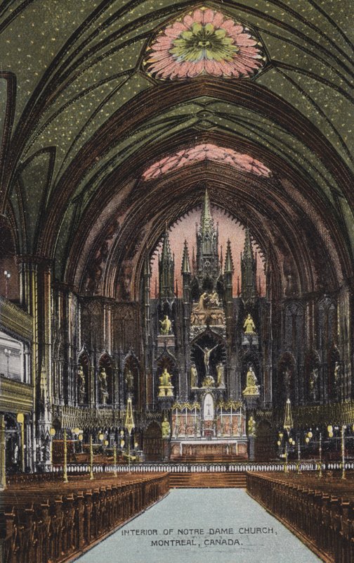 Innenraum der Notre-Dame-Kirche, Montreal, Kanada von Canadian Photographer