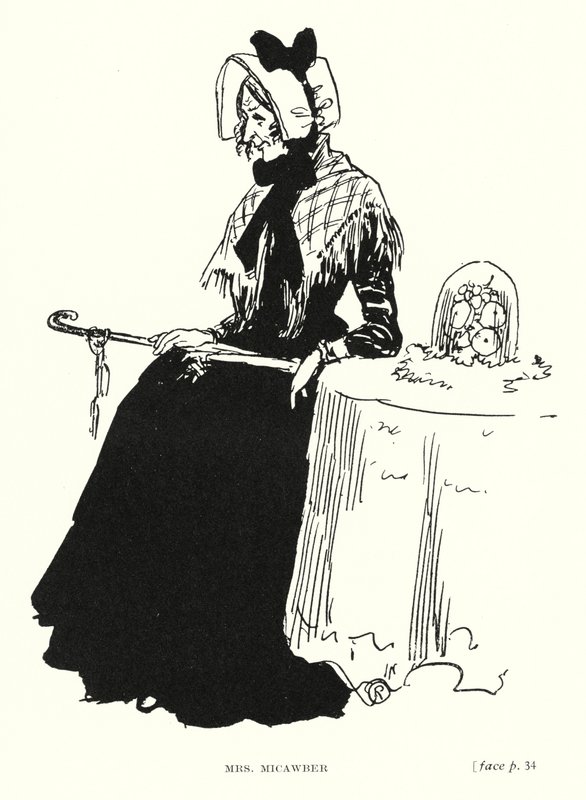 Dickens Charakter: Mrs. Micawber von Captain Edward Henry Handley Read