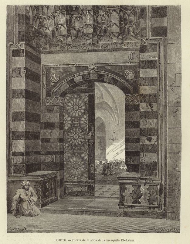 Ägypten - Tor zur Al-Azhar-Moschee von Carl Friedrich Heinrich Werner
