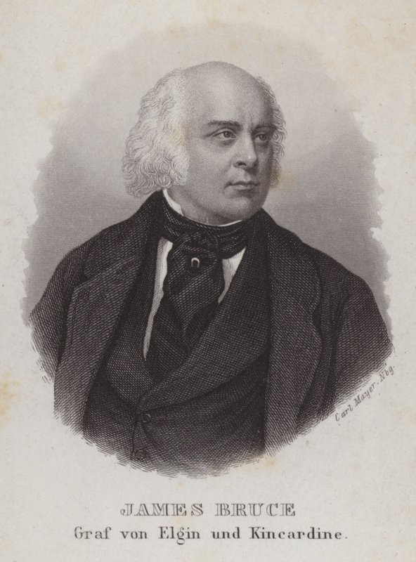 James Bruce, 8. Earl of Elgin, britischer Kolonialgouverneur und Diplomat (Stich) von Carl Mayer